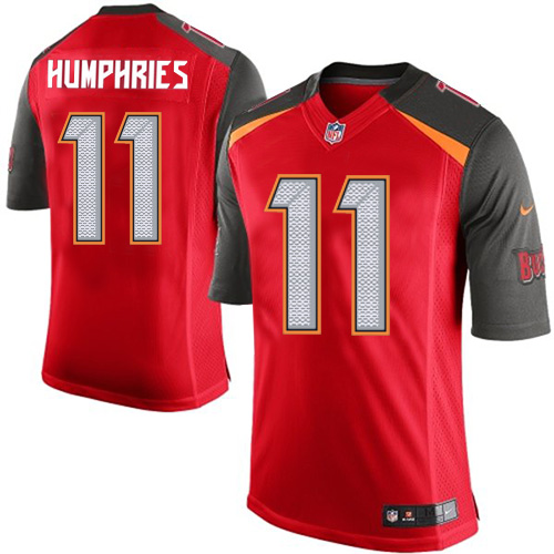 Men's Limited Adam Humphries Nike Jersey Red Home - #11 NFL Tampa Bay Buccaneers